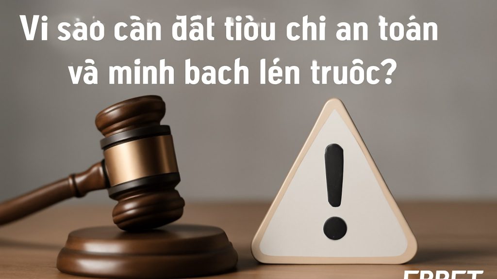 Vì sao cần đặt tiêu chí an toàn và minh bạch lên trước? Minh họa: Vì sao cần đặt tiêu chí an toàn và minh bạch lên trước?