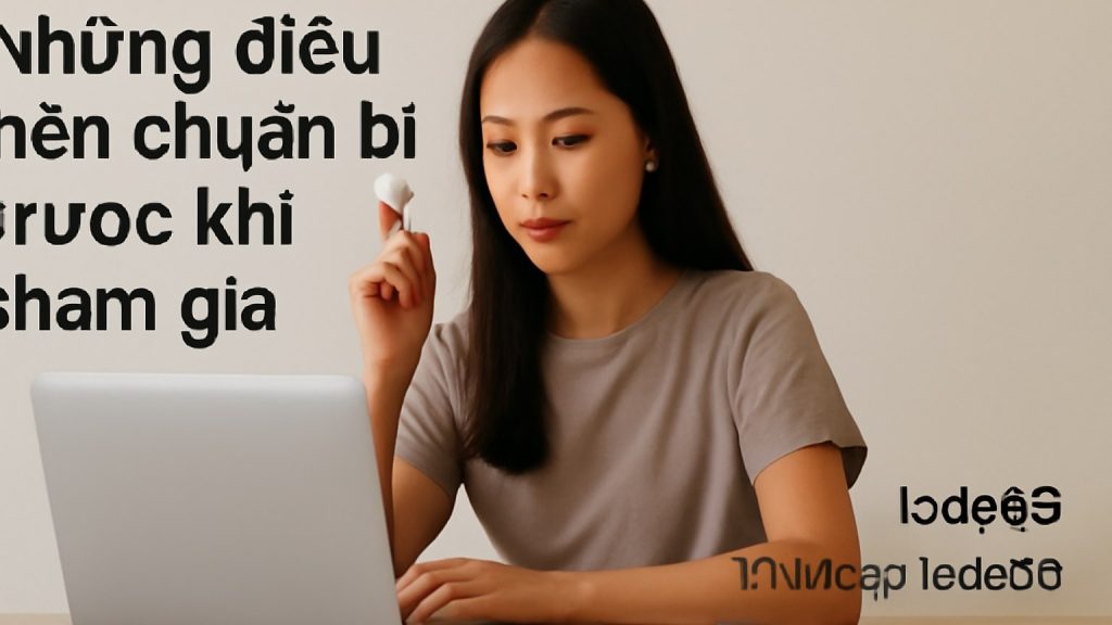 Những điều nên chuẩn bị trước khi tham gia Minh họa: Những điều nên chuẩn bị trước khi tham gia