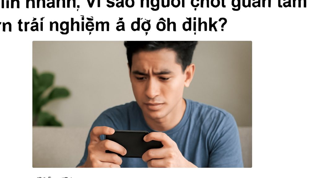 Minh họa: Nhìn nhanh: Vì sao người chơi quan tâm đến trải nghiệm & độ ổn định?